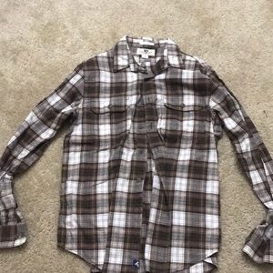 Club room fitted plaid shirt Medium